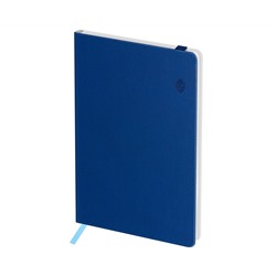 Записная книжка А6 80л. ЛАЙТ, кожзам, Greenwich Line "Classic. Blue", с резинкой, фактурное тиснение, блок в клетку