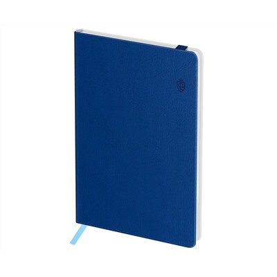 Записная книжка А6 80л. ЛАЙТ, кожзам, Greenwich Line "Classic. Blue", с резинкой, фактурное тиснение, блок в клетку