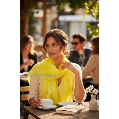 Шарф шифоновый однотонный Арт 0984/17