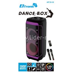 Колонка 10" (30-30 DANCE BOX 1300 NEW) динамик 2шт/10" ELTRONIC с TWS
