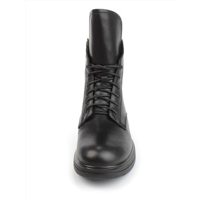 04-M3-830 BLACK Ботинки зимние женские (натуральная кожа, натуральный мех)