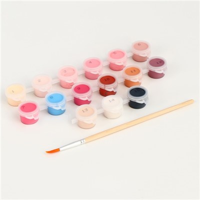 Картина по номерам для детей «Блондинка в розовом», 20×30 см