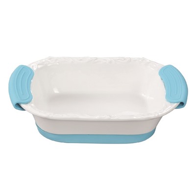 Форма д/запекания JEWEL ПП00037-08 с силиконовыми ручками фарфор 34,5см прямоугольная