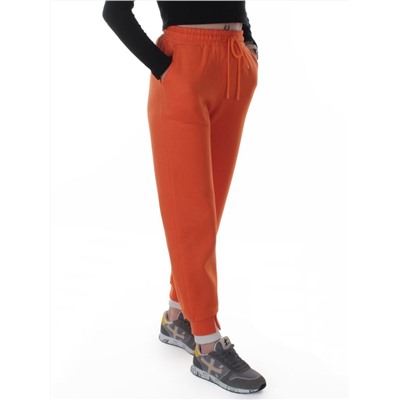 2619 ORANGE Брюки спортивные утепленные женские (85% хлопок, 10% полиэстер, 5% спандекс)