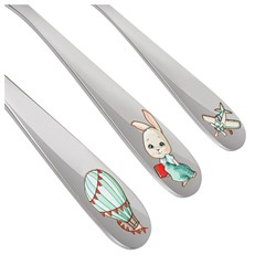 НАБОР ДЕТСКИХ СТОЛОВЫХ ПРИБОРОВ LEFARD "МОЙ ЗАЙЧИК" 3 ПР.