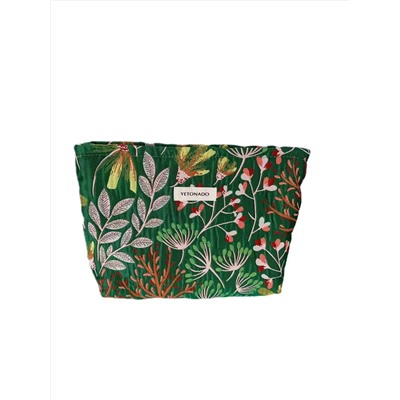 Capacious handheld cosmetic bag, storage bag for traveling, small clutch bag to go out