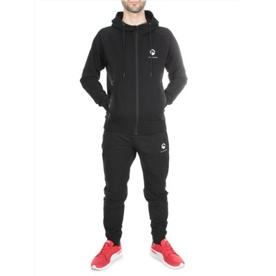 TA5087 BLACK Спортивный костюм мужской TEUYOEOR (75% хлопок 20% полиэстер 5% спандекс)
