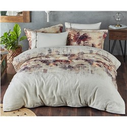 2 сп. Евро Комплект Постельного Белья Cotton Saten Demre Çift - EcoCotton