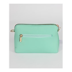 Сумка женская искусственная кожа DJ-СМ 7334-TURQUOISE,  1отд,  плечевой ремень,  зеленый 263831