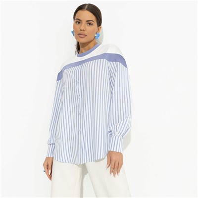 Свитшот комбинированный, Всплеск эмоций (blue)