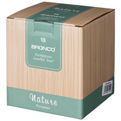 БАНКА С ДЕРЕВЯННОЙ КРЫШКОЙ BRONCO "NATURE" 13*12 СМ 900 МЛ МЯТНАЯ (КОР24ШТ.)
