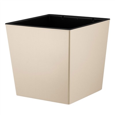 Горшок для цветов InGreen London CUBE 250х250 мм, 11,6 л, c дренажной вставкой IG780110006 калифорнийский миндаль