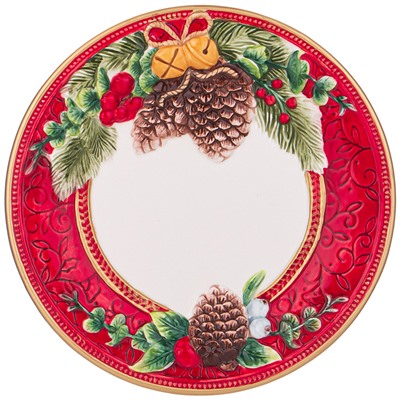 ТАРЕЛКА LEFARD "ШИШКИ" 26*3 СМ (КОР=12ШТ.)