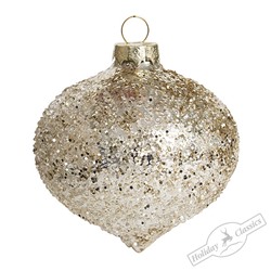 Капля искристая шампань (стекло) 8х8х7 см