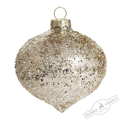 Капля искристая шампань (стекло) 8х8х7 см