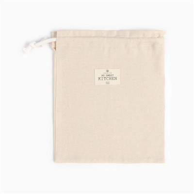 Мешочек текстильный Этель ECO, молочный, 27×34 см, 70% хлопок, 30% лён, 190 г/м²