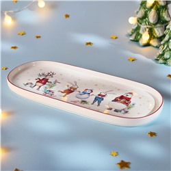 БЛЮДО ОВАЛЬНОЕ LEFARD "WINTER STORY" 34*14,5 СМ (КОР=12ШТ.)