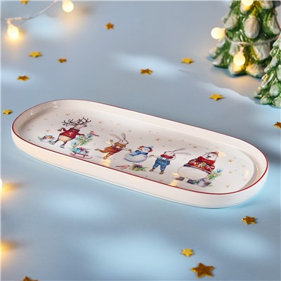 БЛЮДО ОВАЛЬНОЕ LEFARD "WINTER STORY" 34*14,5 СМ (КОР=12ШТ.)