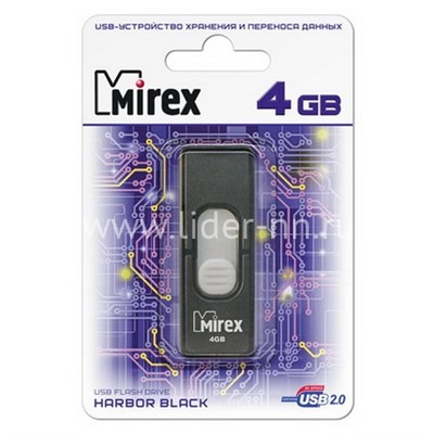USB Flash 4GB Mirex HARBOR BLACK