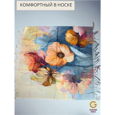 Платок теплый кашемировый с 3D принтом Арт 2591П/10