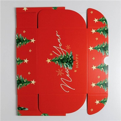 Коробка подарочная новогодняя складная «Волшебство», 30.5×22×9.5 см, Новый год