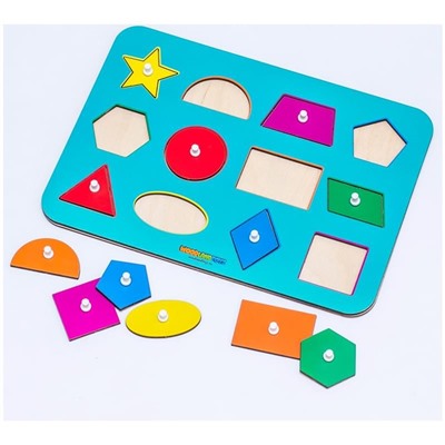 Игра развивающая Woodlandtoys "Монтессори. Геометрические формы"