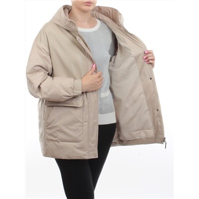 M24-211 BEIGE Куртка демисезонная женская (100 гр. синтепон)
