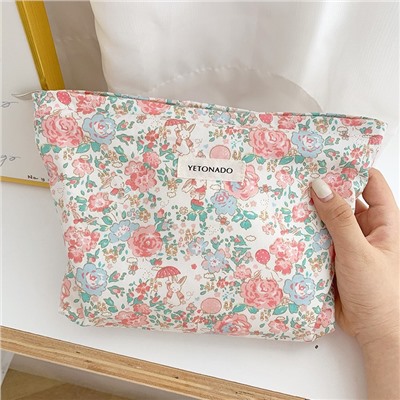 Fresh cute capacious cosmetic bag, cloth bag, storage system, shoulder bag, small clutch bag