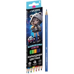 Карандаши 6цв 2М "deVENTE. Korokoro" 2,8мм шестигранные 5021534/24/Китай