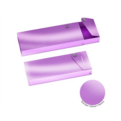 Пенал пластиковый ErichKrause Glossy Candy, ассорти