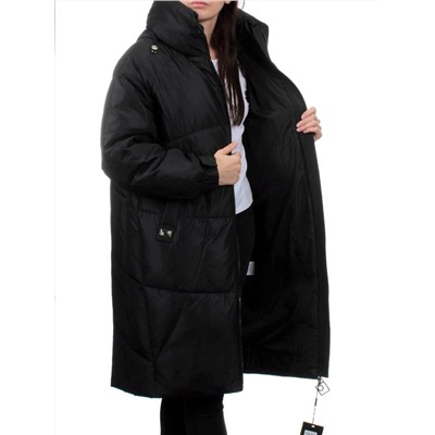 118 BLACK Пальто зимнее женское (холлофайбер 200 гр.)