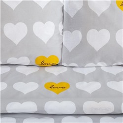 Постельное белье Этель евро "Heart" 200*217см,220*240см,70*70см-2 шт