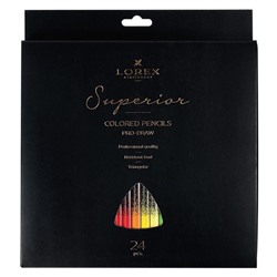 Карандаши 24цв LOREX PRO-DRAW Superior трехгранные LXCPPD24-SP/8/