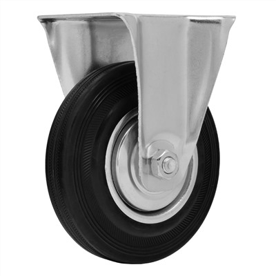 Колесо неповоротное D 125 мм, крепление  платформенное Сибртех