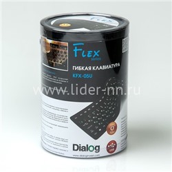 Клавиатура DIALOG проводная гибкая Flex KFX-05U USB (черная)