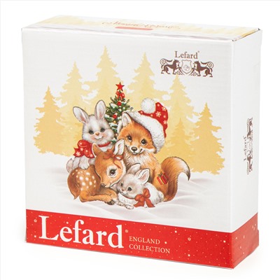 САЛАТНИК LEFARD "ЕЛКА" 15,5*15,5*5 СМ 600 МЛ КРАСНЫЙ (КОР=48ШТ.)