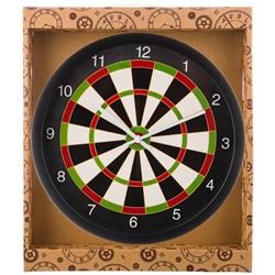 ЧАСЫ НАСТЕННЫЕ КВАРЦЕВЫЕ "ДАРТС" ДИАМЕТР=35 СМ. ДИАМЕТР ЦИФЕРБЛАТА=31 СМ.  (КОР=6ШТ.)