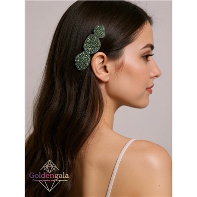 Заколка автомат для волос со стразами «Блеск элегантности» ЭЛЗ15/02