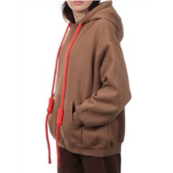 2226 BROWN Толстовка женская (85% хлопок, 10% полиэстер, 5% спандекс)