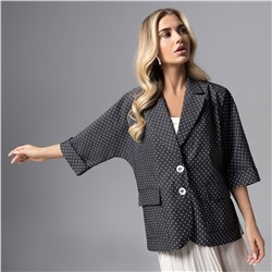 Жакет оверсайз, Джинсовый стиль (черный)