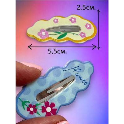 Набор детских зажимов для волос "Тик-так" 6 шт ТК5 тип 3