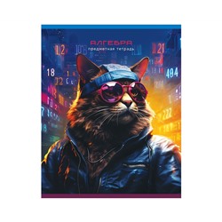 Тетрадь предметная 48л. BG "Мир будущего" - Алгебра, металлизированный картон