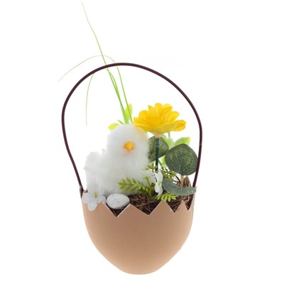 GAEM Изделие декоративное "Корзина пасхальная", L9 W9 H16 см, 3в.