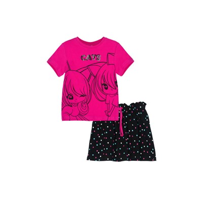 Комплект для девочки: футболка, юбка