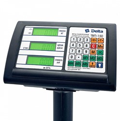 Весы электронные торговые платформенные напольные Delta до 150 кг ТВП-150