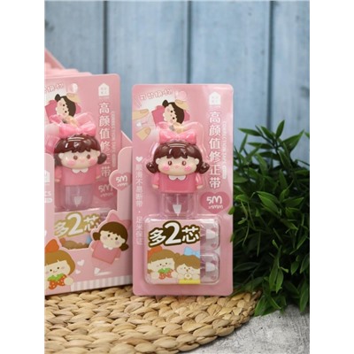 Корректор "Girlfriend", pink + 2 сменных блока, шоу-бокс 8 шт.