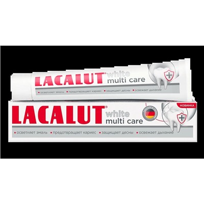 Lacalut зубная паста    WHITE Multi Cfre 60 г