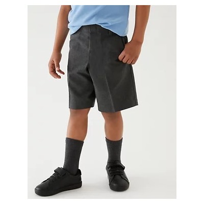 2pk Boys' Regular Leg School Shorts (2-14 Yrs)