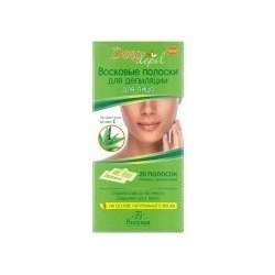 FLORESAN DEEP DEPIL Восковые полоски для лица Алоэ Вера 20 шт