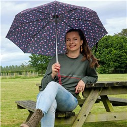 L354-4485 StrawberryGarden (Клубничный сад) Зонт женский механика Fulton